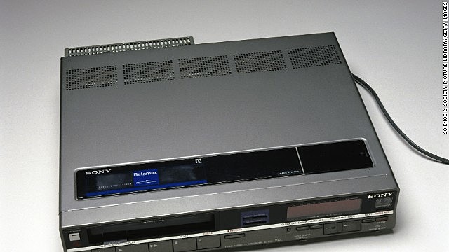 Sony Betamax video cassette tape recorder