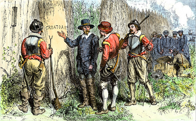 Sir Walter Raleigh Roanoke Island settled and disappears