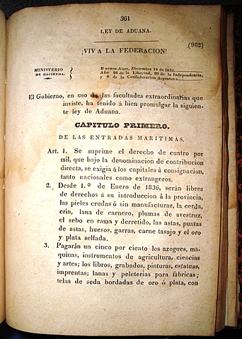 Segundo mandato de Rosas. La Federación.