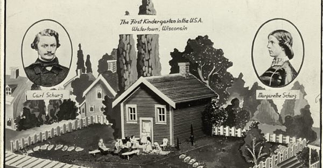 The first kindergarten in the US started