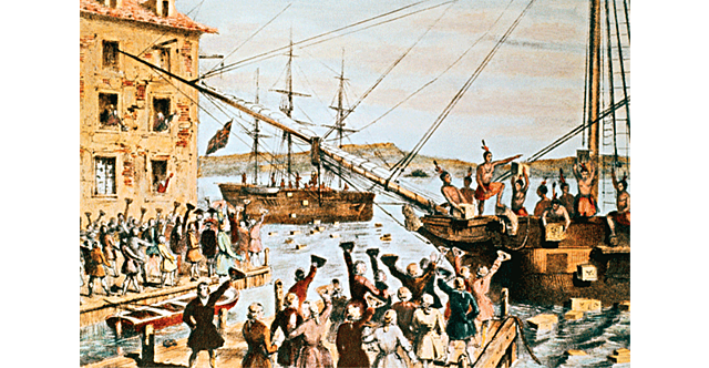 The Boston tea party