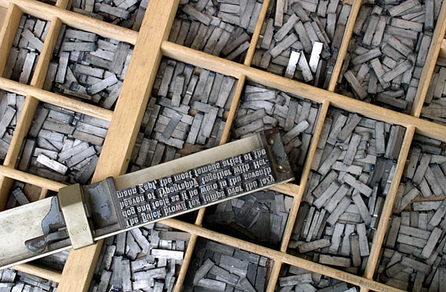 Tipos Móviles de Gutenberg (IMPRENTA)