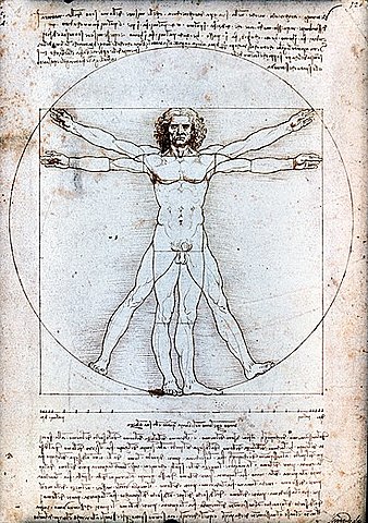 BOSQUEJO DEL HOMBRE DE VITRUVIO