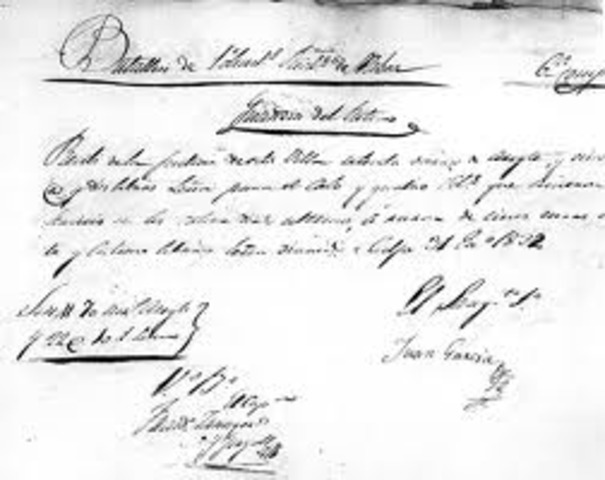 Recchazo en el cuerpo de Voluntarios Realistas.