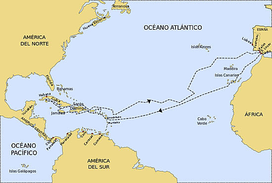 segundo viaje de Colon