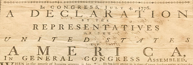 Declaration of Independence is Signed