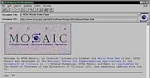 When was the Mosaic web browser launched?