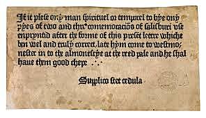 El cartel de William Caxton