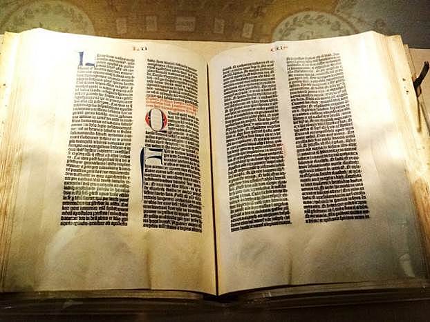 Biblia de Gutenberg.