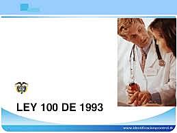 Ley 100 de 1993