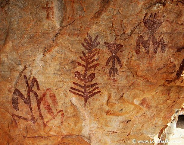 Primeros trazos rupestres.