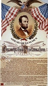 Stati Uniti, Proclama di emancipazione degli schiavi (A. Lincoln)