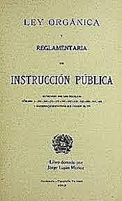 Ley orgánica de instrucción pública