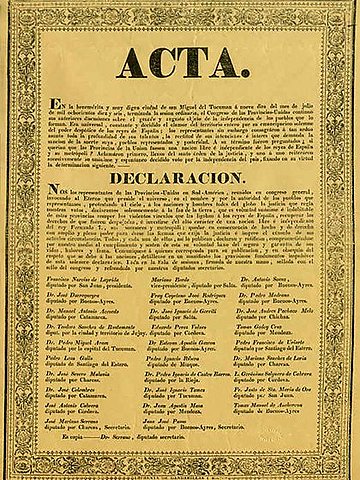 DECLARACIÓN DE LA INDEPENDENCIA
