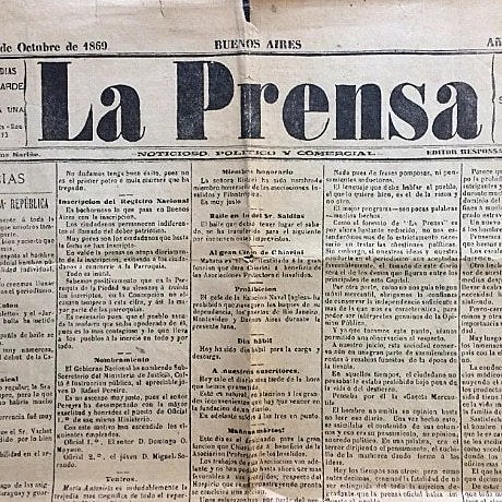 Sale a la luz por primera vez el diario La Prensa