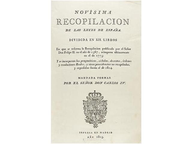 La Novísima Recopilación