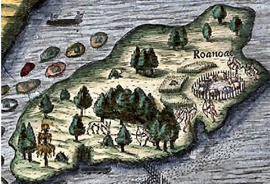 Sir Walter Raleigh Roanoke Island settled and disappears