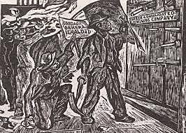 Huelga de mineros en Cananea.