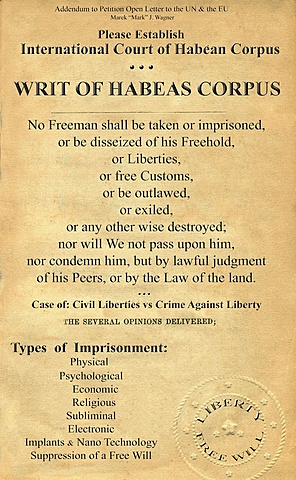 Writ of habeas corpus