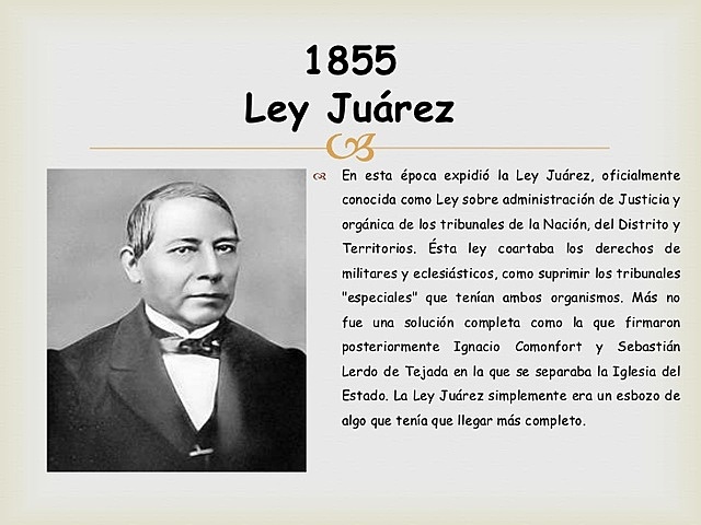LEY DE JUÁREZ 1855