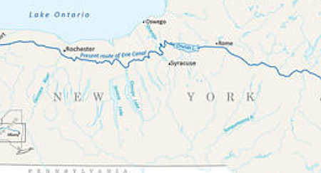 Erie canal is completed