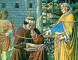 San Agustín viaja a Roma