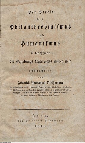 "Humanismus" de Friedrich Immanuel Niethammer
