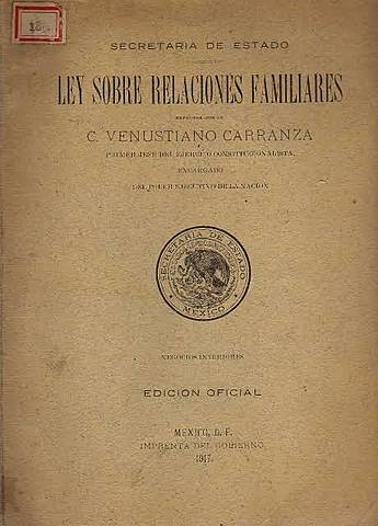 Ley sobre Relaciones Familiares