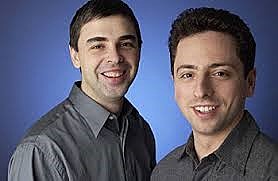 Larry Page y Sergey Brin: Fundadores de Google.