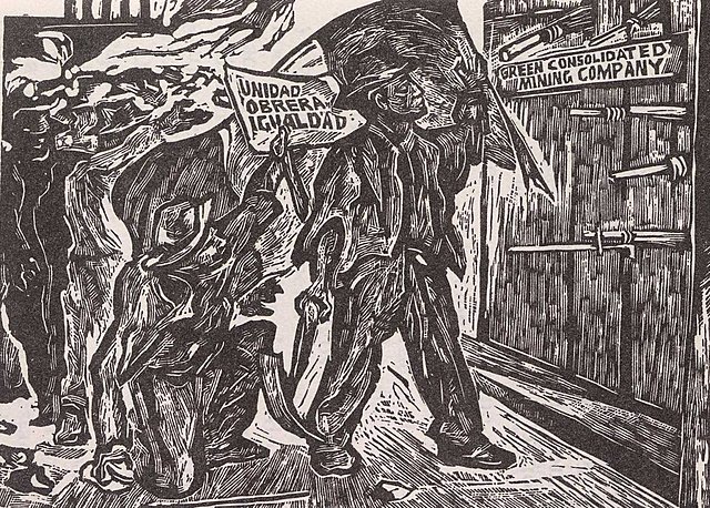 Huelga de mineros en Cananea