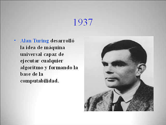 Trabajos de Alan Turing sobre informatica