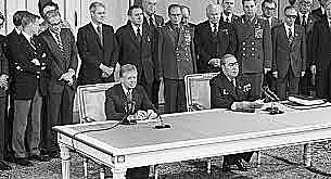 Firma del acuerdo SALT II