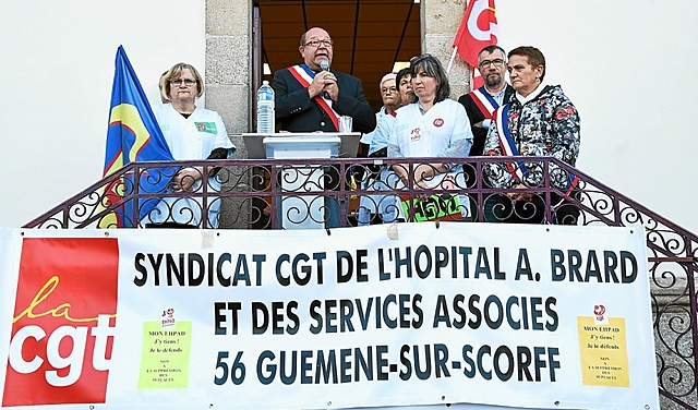 SANTÉ - GUÉMÉNÉ SUR SCORFF - MANIFESTATION HOSPITALIÈRE