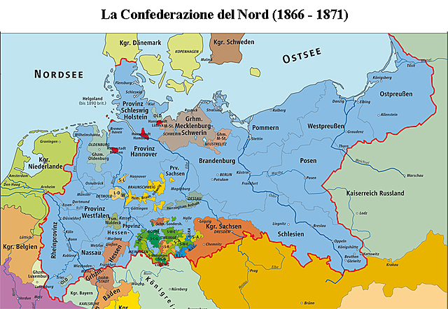 Norddeutscher Bund. Confederazione Tedesca del Nord (o Confederazione Germanica del Nord)