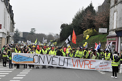 GILETS JAUNES - MANIFESTATION RÉGIONALE - PONTIVY