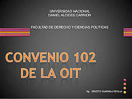 convenio 102 de la oit