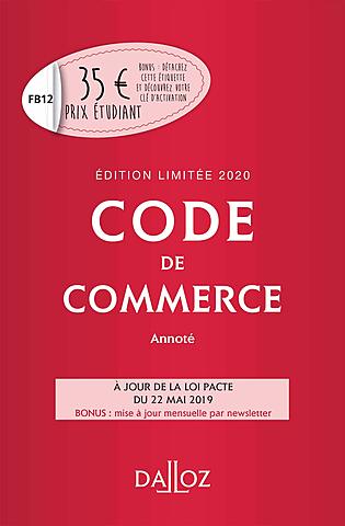 CODE DE COMMERCE FRANCES