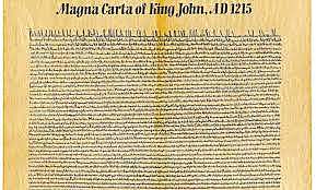 La Carta Magna de Inglaterra.