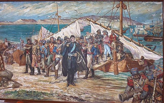 San Martín empieza ir rumbo a Perú