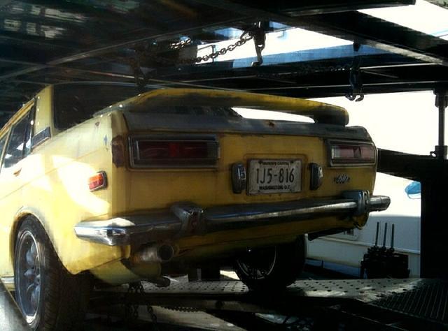 A car found in a forest