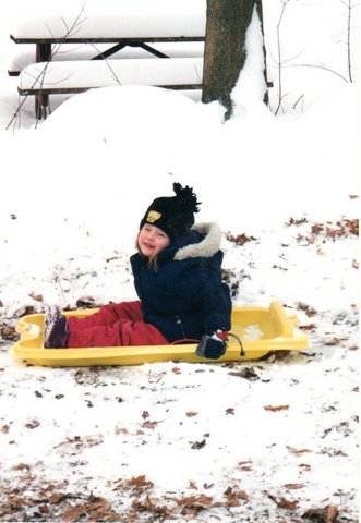 First time sledding