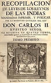 Comienza en América a dictarse la legislación de las Indias.