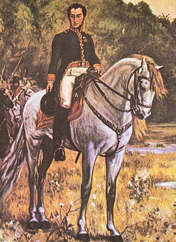 Llegada de Simón Bolívar
