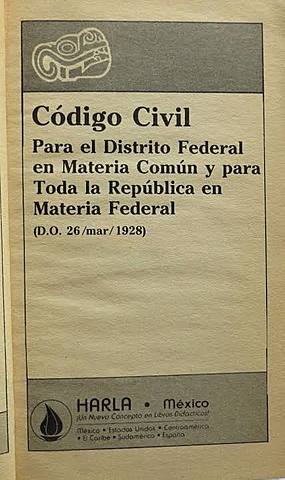 Codigo Civil en México