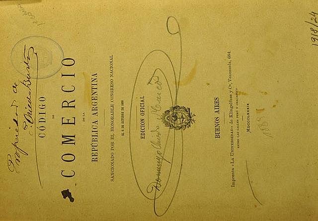 CÓDIGO DE COMERCIO DE 1889