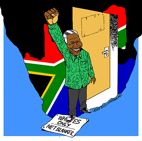 IN 1943 he found the younth league and organized protest against the racial segregation know as apartheid