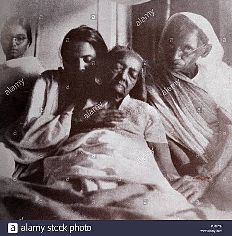 death of mahatma gandhi's wife