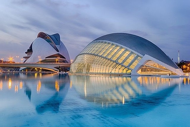 Inauguración de Ciudad de las artes y las ciencias. Valencia, España