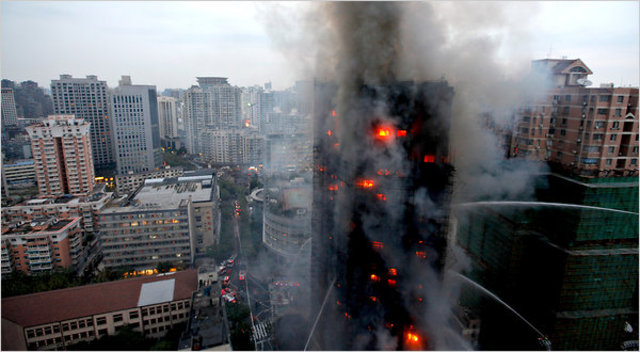 Workers Detained as Toll Hits 53 in Shanghai Fire
