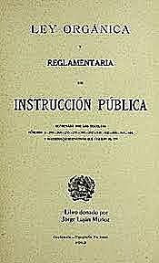 Ley orgánica de instrucción pública